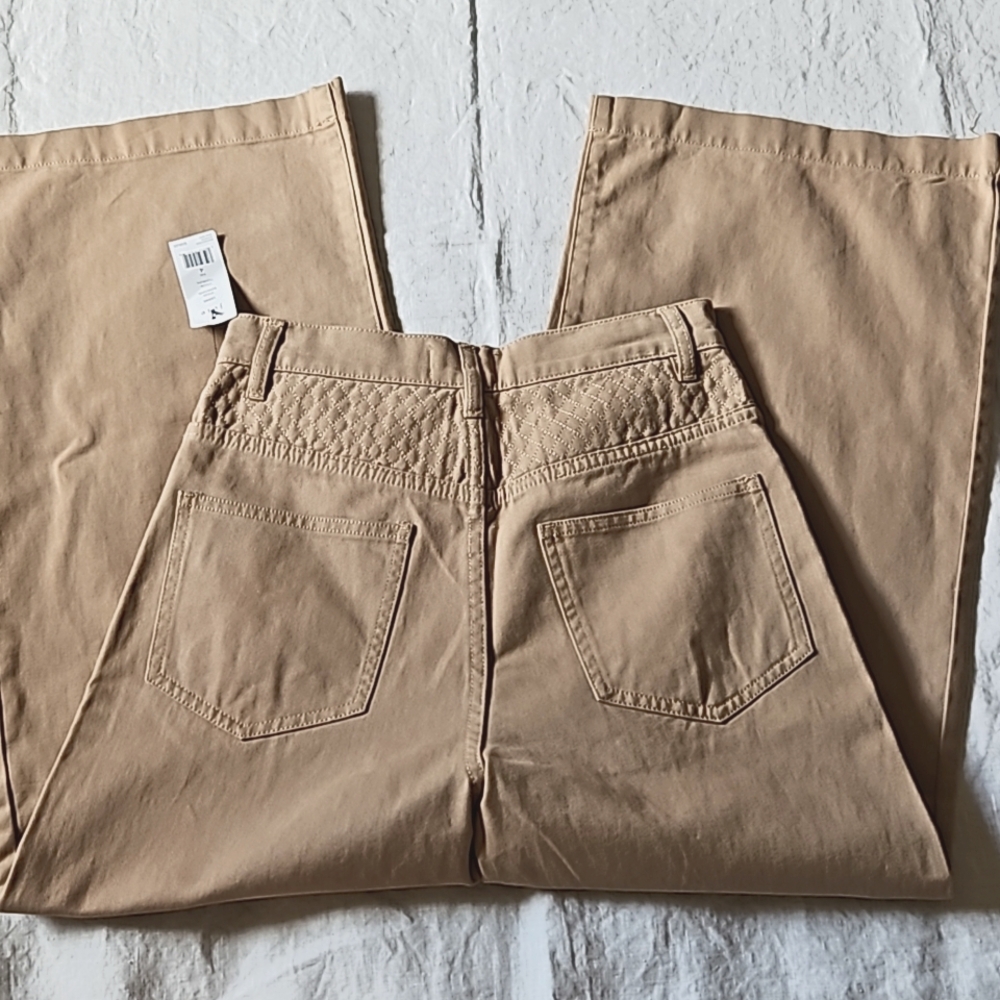 Joie Lierre quilted wide leg cropped pants size 4 - Picture 9 of 16